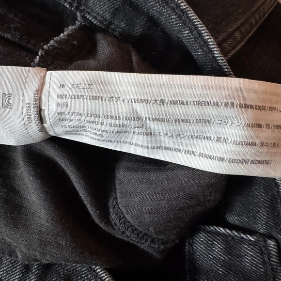 Abercrombie & Fitch Ankle Straight Ultra High Rise Black Jeans Size 26 Short - Picture 5 of 5